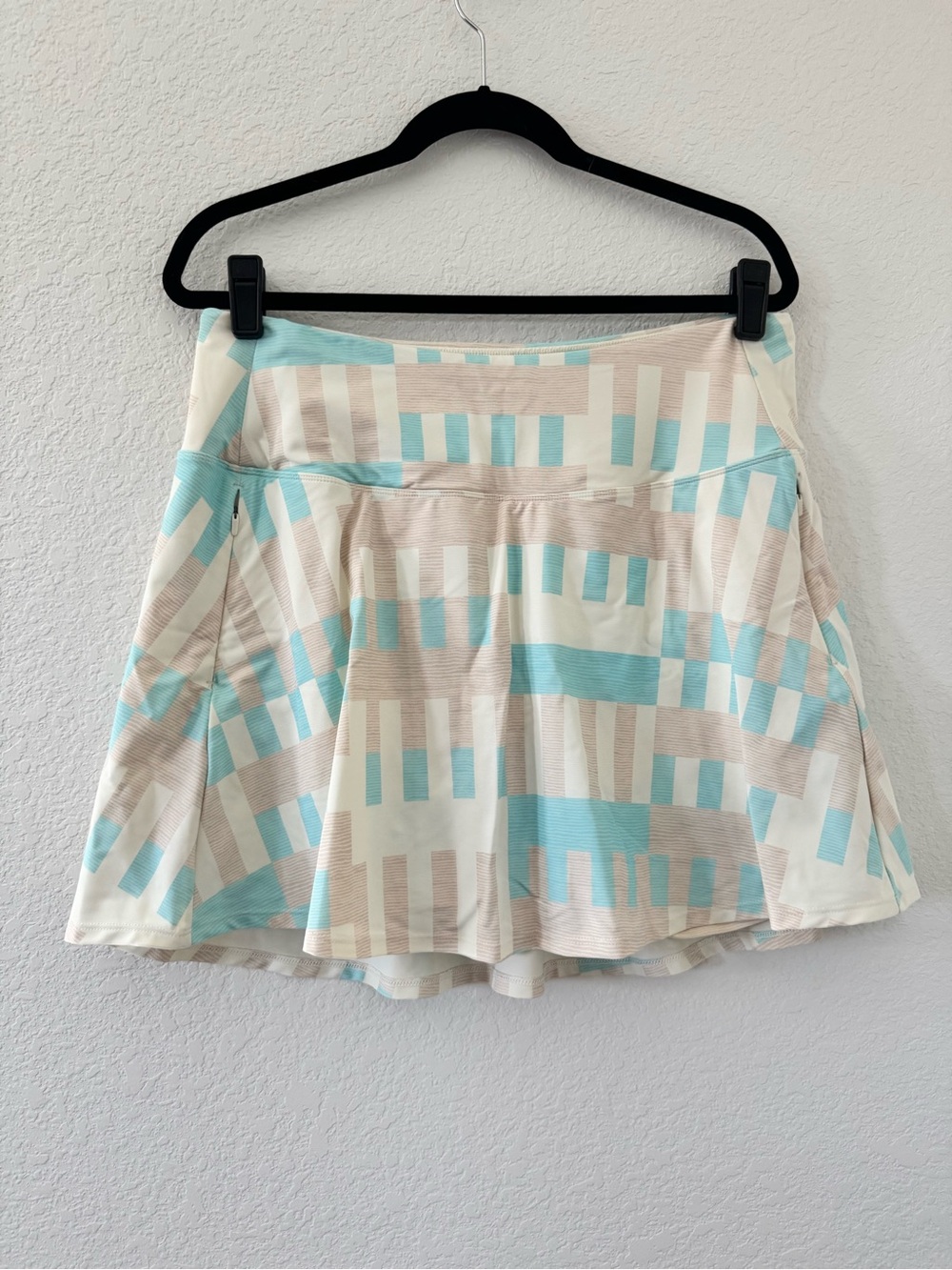 CALIA 16” Energize Eagle Golf Skort Cream Blue Pink